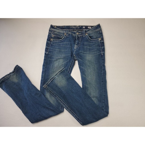 Miss Me Boot Cut angle Cut Rhinestone Size 29 JP 5117 - Picture 1 of 11